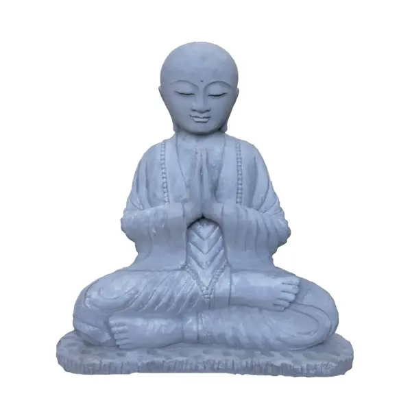 Product image 4 of the product “Lokesh - Seated Monk no hair, 64 cm H | cast stone ”